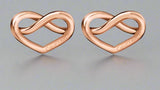 Calvin Klein Jewellery, Earrings, KJ6ME000100, Ladies, Knotted Heart Rose Gold PVA