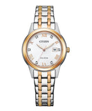 Citizen, Watch, Ladies, Silhouette Crystal, FE1246-85A, Eco-Drive, Two Tone