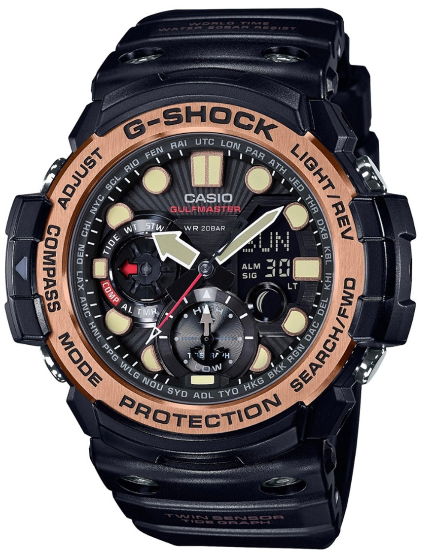 G-Shock, Watch, Gulfmaster, GN-1000RG-1AER, 5443, Tide Graph