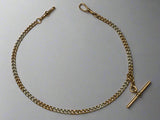 Gold, Pocket Watch, Albert,  Chain, Rare, Two Toned, White , Rose, 9ct, (375), Antique, Vintage, 13.9 inches, 353 mm