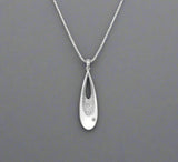 Hot Diamonds, Necklace, Teardrop, Plain Sterling Silver, DP785