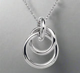 Hot Diamonds, Pendant, Eternity, Interlocking Collection, Sterling Silver, Pendant, DP372