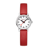 Mondaine, Watch, MSE.26110.LC, 26mm, Red Vegan Grape Leather Strap.