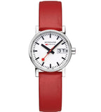 Mondaine, Watch, MSE.30210.LC, EVO 2, 30mm, Big Date, Red Vegan Grape Leather