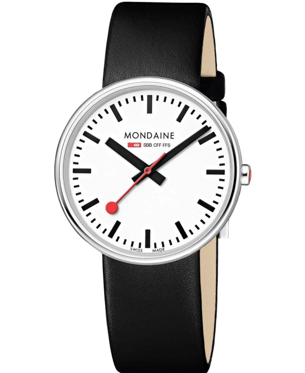 Mondaine black 2024 watch