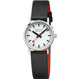 Mondaine Watch, A658.30323.11SBBV Black Vegan Grape Strap