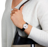 Mondaine, Watch, A658.30323.11SBBV. Black Vegan Grape Leather Strap. 30mm
