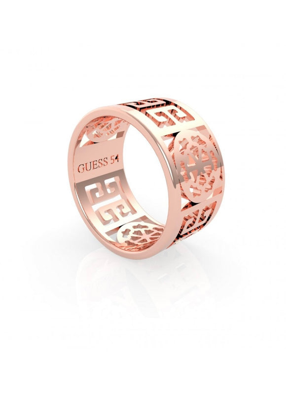 Guess, Jewellery, Ring, Greek  Peony, UBR29034-56, Ladies' Rose Gold Plated, Ring