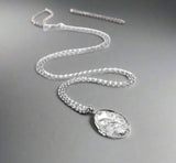 Hot Diamonds, Locket, Engraved Oval, Memories Collection, Sterling Silver, Pendant, DP773