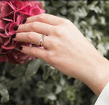 Hot Diamonds, Ring, (N) Eternal Collection, Rose Gold Plated, Sterling Silver, Eternity, Vermil, Interlocking, DR112