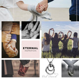 Hot Diamonds, Ring, (N) Eternal Collection, Rose Gold Plated, Sterling Silver, Eternity, Vermil, Interlocking, DR112