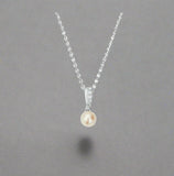 Waterford Jewellery, Pendant, Pear & Stone Twist,, Sterling Silver, WP266
