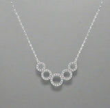 Waterford Jewellery, Pendant, Open Circles Hammock Necklace, Sterling Silver, WP227