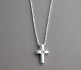 D For Diamonds, Pendant, Cross, Silver, P800, Kids, Children’s, Jewellery, Neckace