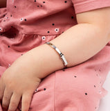 D For Diamond, Expandable Bangle, Silver, B773, Kids, Children’s, Jewellery
