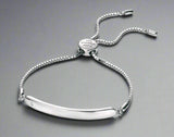 D For Diamond, Bracelet  ID Toggle , Silver, B4788, Kids, Children’s, Jewellery