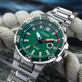 Citizen, Watch, Gents, Endeavour GMT, Men’s Sport, AW1428-53X, Eco Drive, Green Dial