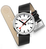 Mondaine, Watch, MSE.40210.LBV, EVO 2, Black, Vegan Grape Leather, 40mm, Date