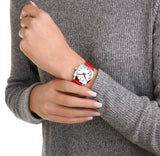 Mondaine, Watch, MSL.31110.LCV, Petite Cushion, Red, Vegan, Grape Leather, 31mm