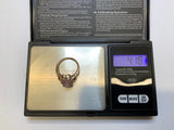 Vintage,Antique, Ring, 9ct Rose Gold, Rose Quartz, Diamonds, Size R1/2, (60)