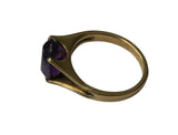 Vintage, Antique, Ring, 9ct, Yellow Gold, Amethyst , Size K (51)