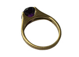 Vintage, Antique, Ring, 9ct, Yellow Gold, Amethyst , Size K (51)