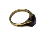 Vintage, Antique, Ring, 9ct, Yellow Gold, Amethyst , Size K (51)