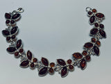 Baltic Amber, Sterling Silver, Link Bracelet, Hand Crafted Butterfly Design