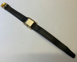Omega De Ville, Gold/ Steel, Square, Ladies, Leather, Mechanical, cal 485, 511.0407