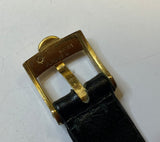 Omega De Ville, Gold/ Steel, Square, Ladies, Leather, Mechanical, cal 485, 511.0407