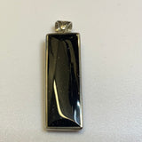 Silver, Pendant, Double Sided, Rectangular, Mother of Pearl & Blue Goldstone, Galatic,  (925), Antique, Vintage