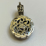 Silver, Pendant, Topaz, Gold, (18ct), Two Tone, (925), Antique, Vintage
