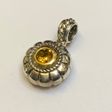 Silver, Pendant, Topaz, Gold, (18ct), Two Tone, (925), Antique, Vintage