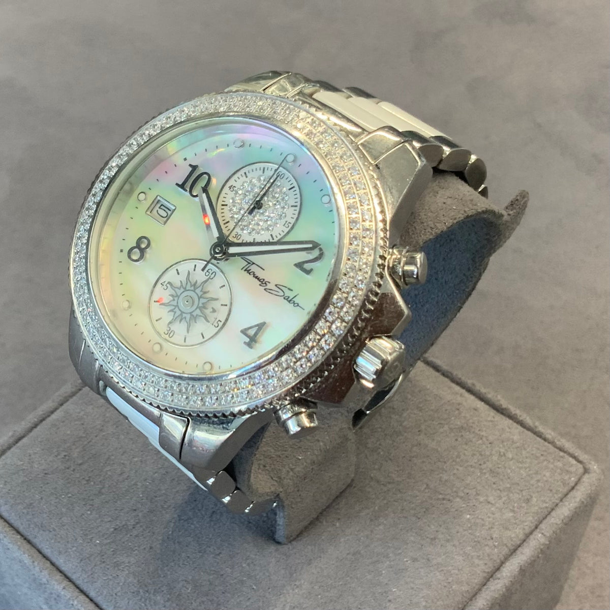 Thomas Sabo, Watch, Ceramic, White, Swarovski crystals, Vintage