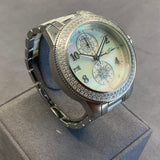 Thomas Sabo, Watch, Ceramic, White,  Swarovski crystals, Vintage, Woman’s, 2 Dials, Chronograph, Day Display, Silver, DC Jewellers