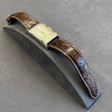 Guess, Watch, Steel, 190277G3, Vintage, Quartz, White Dial, Brown Leather Strap, Rectangular, DC Jewellers