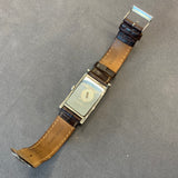 Guess, Watch, Steel, 190277G3, Vintage, Quartz, White Dial, Brown Leather Strap, Rectangular, DC Jewellers