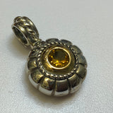 Silver, Pendant, Topaz, Gold, (18ct), Two Tone, (925), Antique, Vintage, DC Jewellers