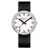 Mondaine, Watch, MSX.3511B.LB, Giant, 35mm, Black Leather Strap.