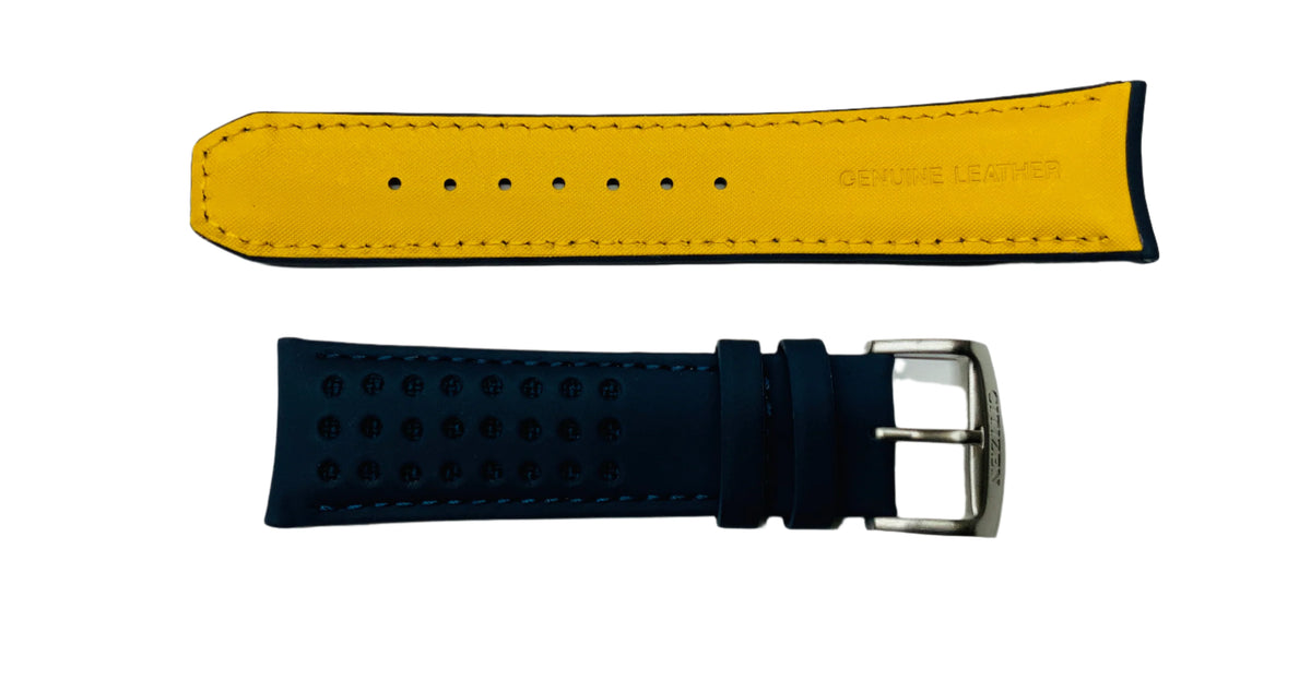 Citizen Replacement Strap Blue Angels 23mm Leather Watch Band AT8020 11L S081165