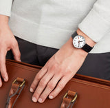 Mondaine, Watch, MSX.3511B.LB, Giant, 35mm, Black Leather Strap.