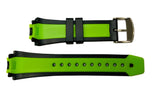Citizen, Replacement Strap, Scuba, Fin, 26mm, Rub Silicon, Black, Green, Eco Drive, BN0090-01E, 59-S52813