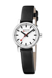 Mondaine, Watch, MSE.26110.LBV. evo2, 26mm, Black, Vegan, Grape Leather