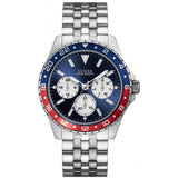 Guess, Watch, Gents, W1107G2, Odyssey, Stainless Steel, Bracelet, Pepsi Bezel.