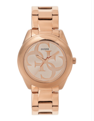 Guess, Watch, Ladies, l W1082L3, Rose Gold Plated,  with Rose Gold Dial and XL Logo.