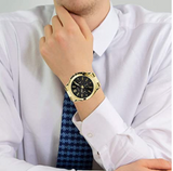 Guess, Watch, Gents, Vertex, Mens Multi Dial, Yellow Gold Plated.