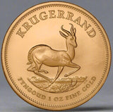 1oz Gold Coin, Krugerrand, Pure Gold, South African, Rand Refinery