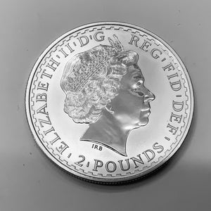 1oz, Silver, Coin, 0.9999, Britannia Coin, 2000, 2 Pounds, Bullion, DC Jewellers