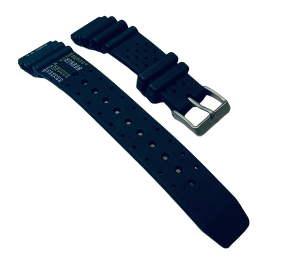 Citizen, Replacement Strap, Genuine, Promaster, Dive, Black, 20mm lug, Rubber, Watch Band, BN0000-04H