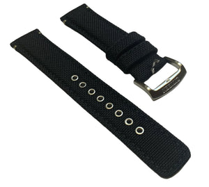 Citizen, Replacement Strap, Genuine, Sport, 20mm, Black, Textile, Leather, AW5000-24E, 59-S53652